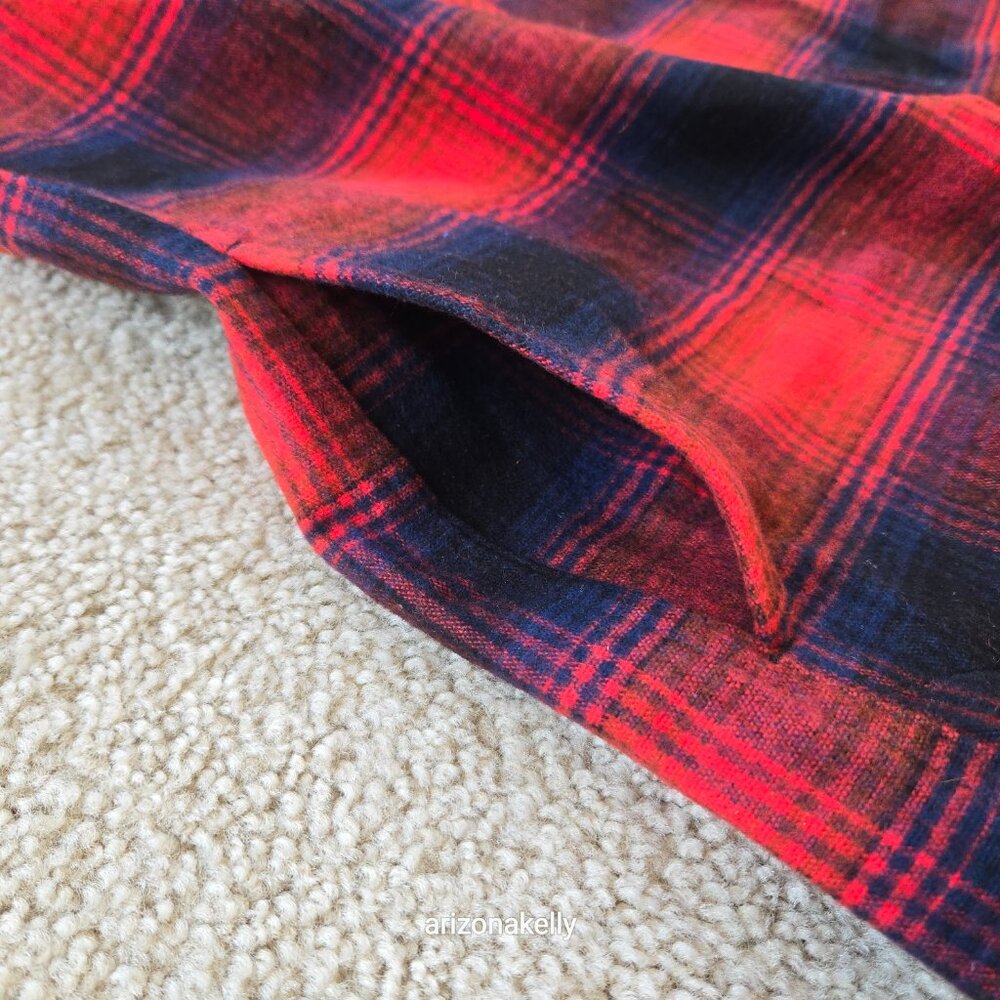 NWT L.L. Bean Signature Chamois Tunic Flannel Soft Oversized Shirt XS Plaid - Picture 5 of 7